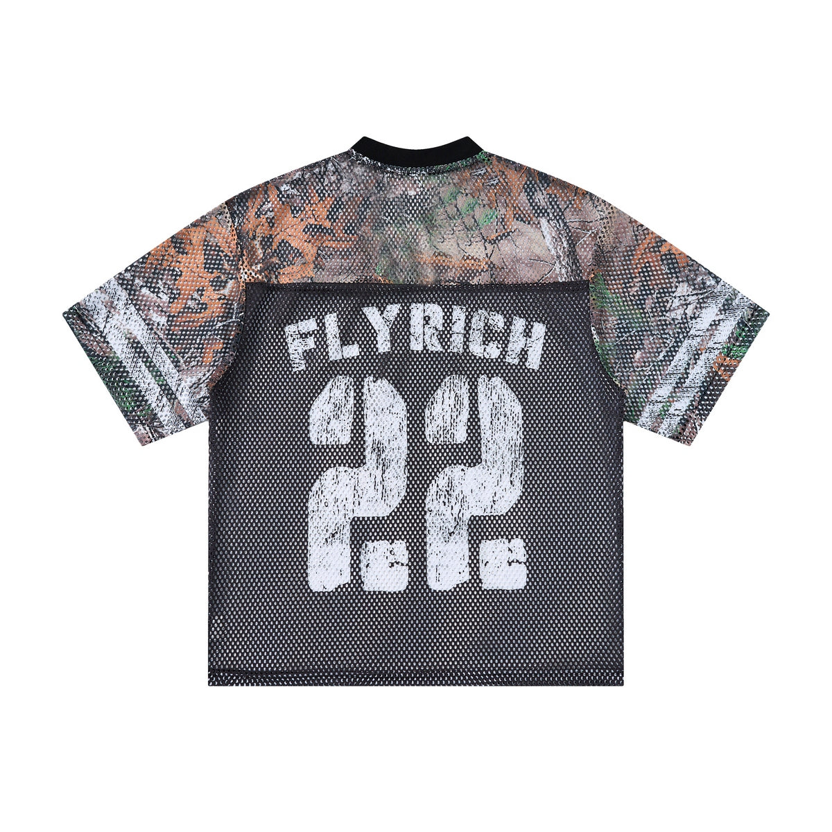 Lanna Muay Thai "Flyrich 22" Camo Mesh Football Jersey Tee