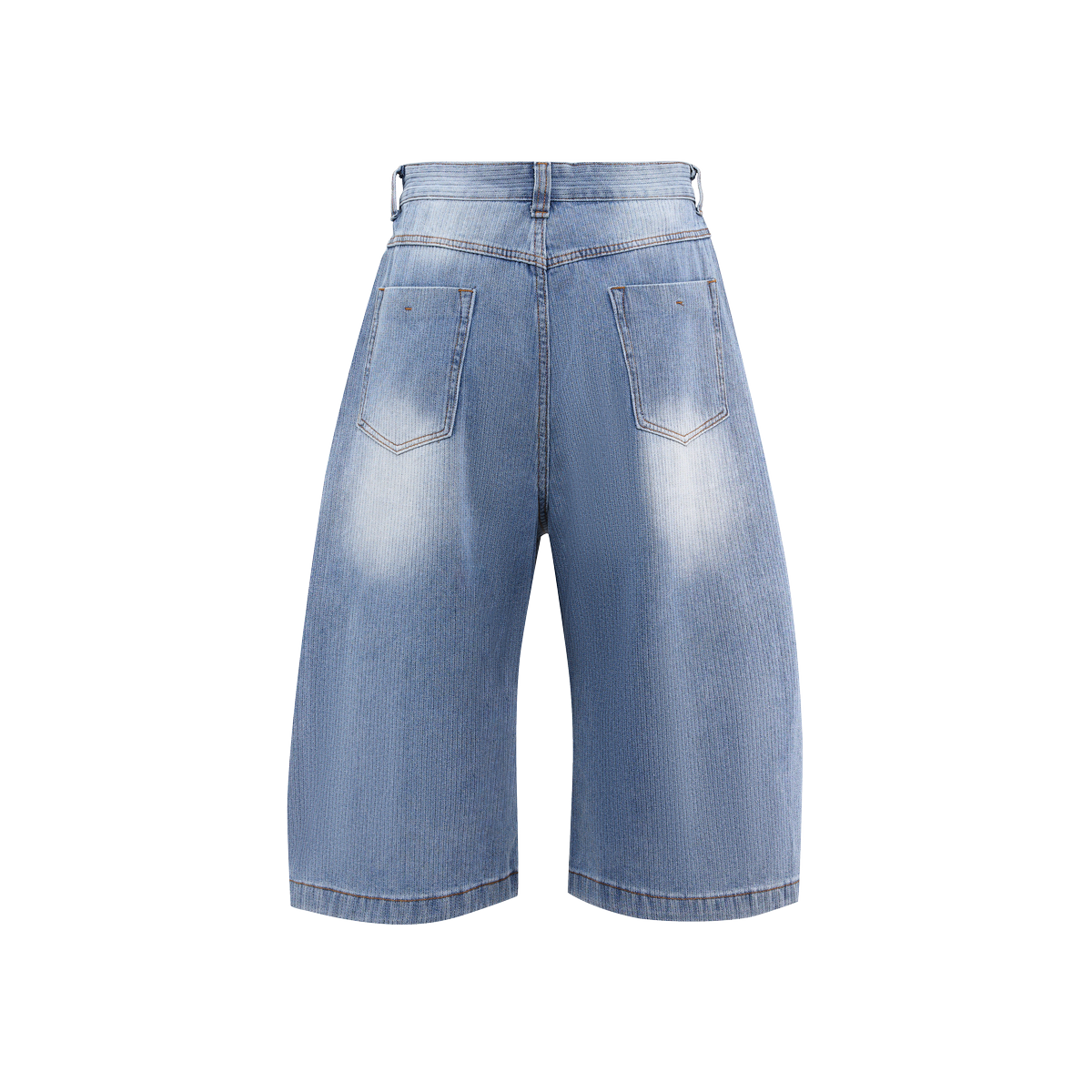 Lanna Muay Thai Rhinestone Denim Culotte Shorts