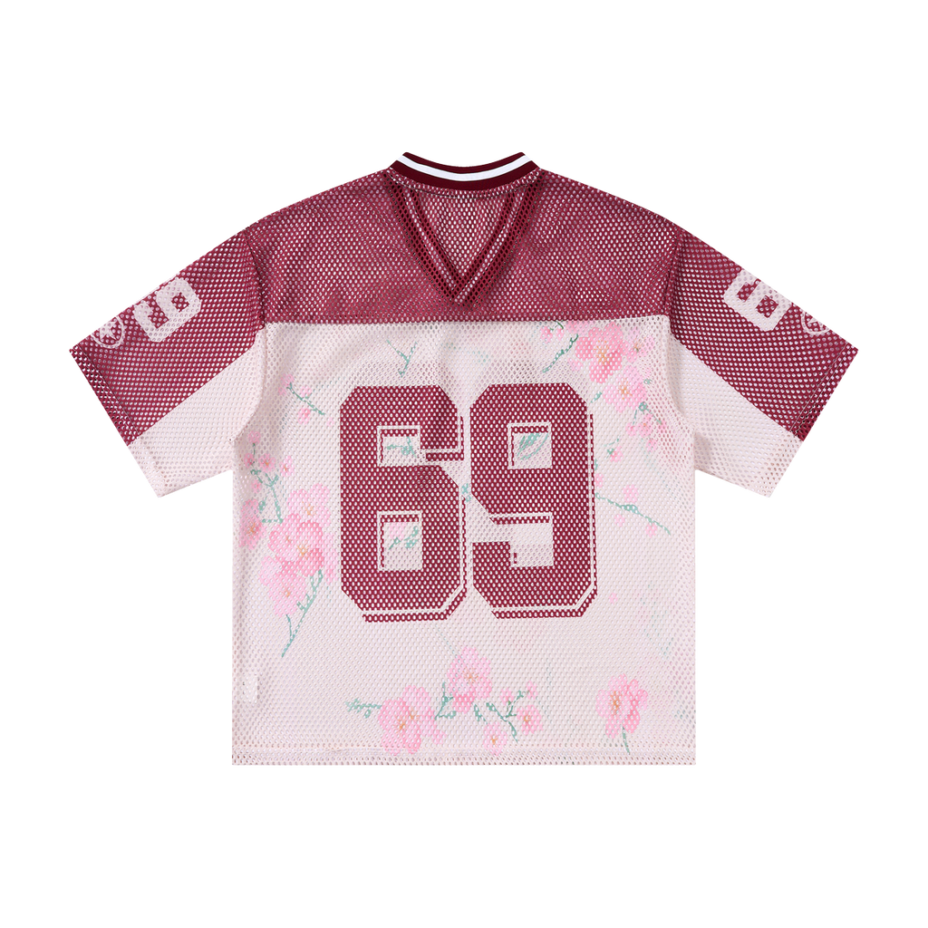 Lanna Muay Thai "Cherry Blossom 69" Mesh Football Jersey Tee
