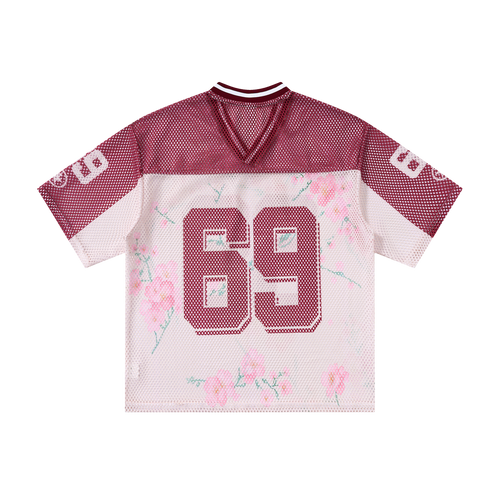 Lanna Muay Thai "Cherry Blossom 69" Mesh Football Jersey Tee