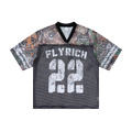 Lanna Muay Thai "Flyrich 22" Camo Mesh Football Jersey Tee
