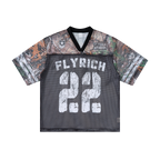 Lanna Muay Thai "Flyrich 22" Camo Mesh Football Jersey Tee