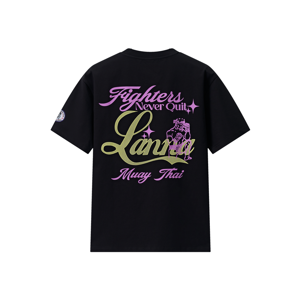 Lanna Muay Thai "Fighters Never Quit" Cooling Lifestyle Tee
