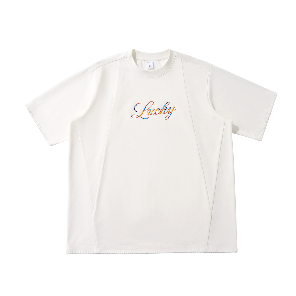 เสื้อยืดอักษรประดับพลอย Lanna MuayThai "Lucky"