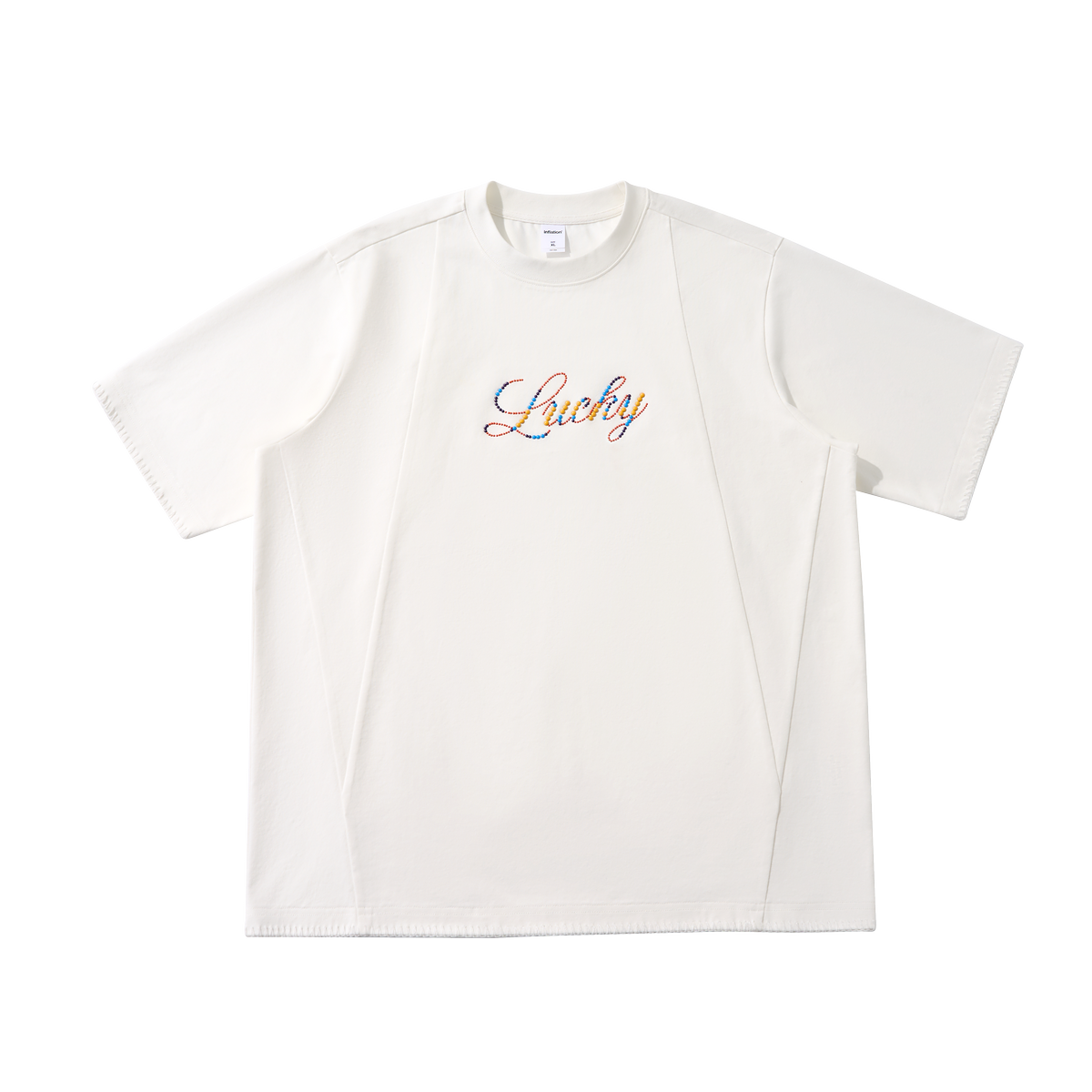 Lanna Muay Thai "Lucky" Rhinestone Letter Tee