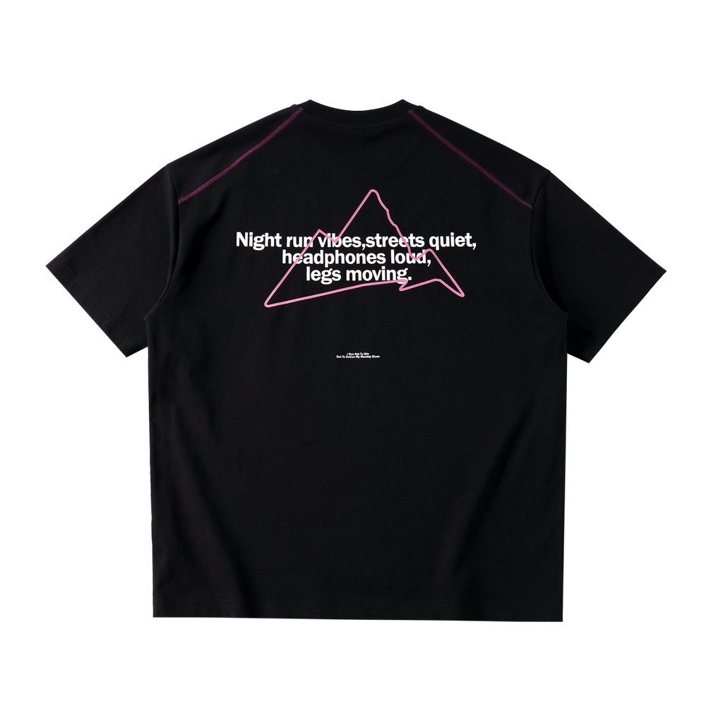 Lanna Muay Thai "Night Run Vibes" Reflective Panel Tee