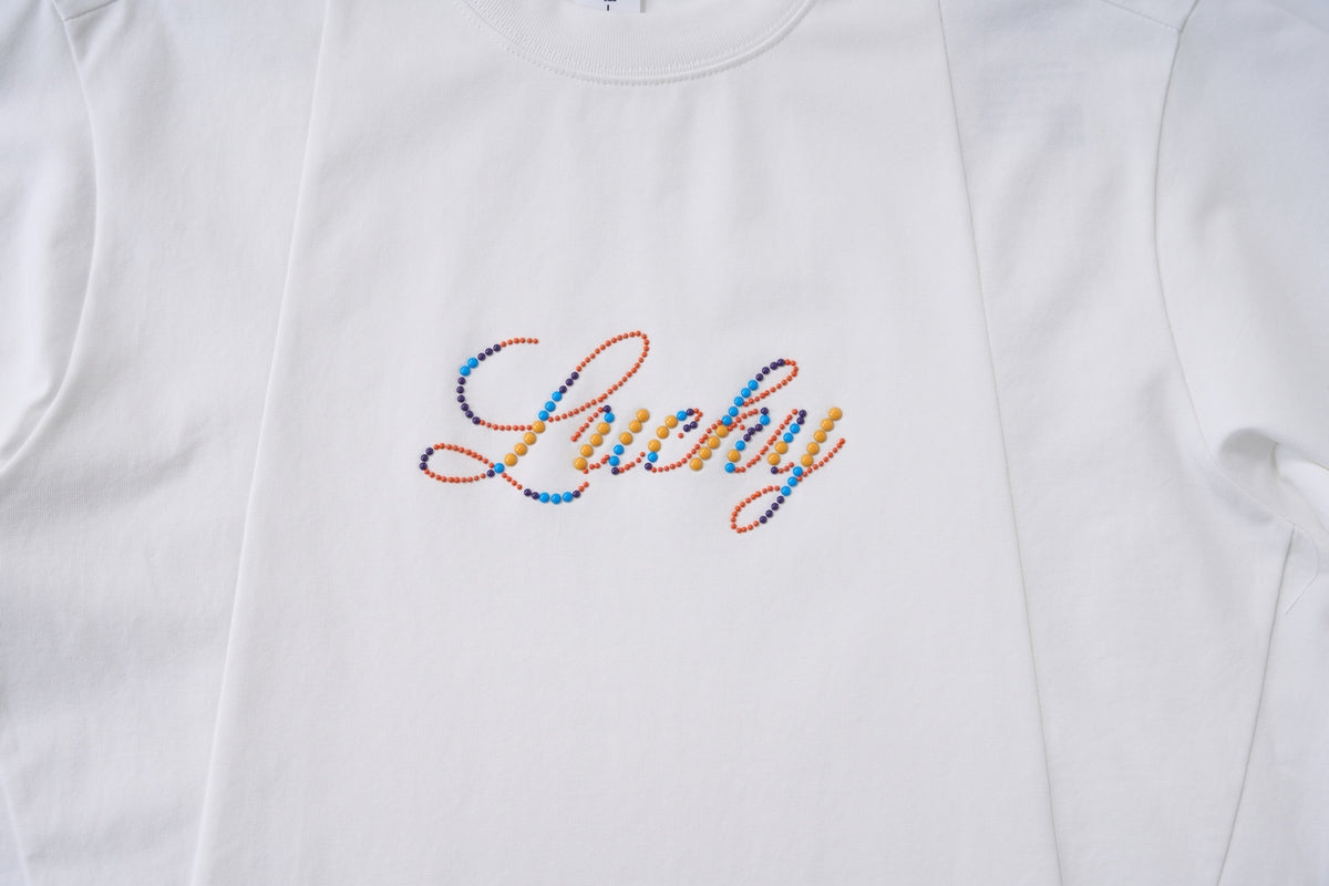 เสื้อยืดอักษรประดับพลอย Lanna MuayThai "Lucky"