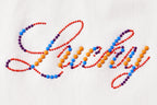 เสื้อยืดอักษรประดับพลอย Lanna MuayThai "Lucky"