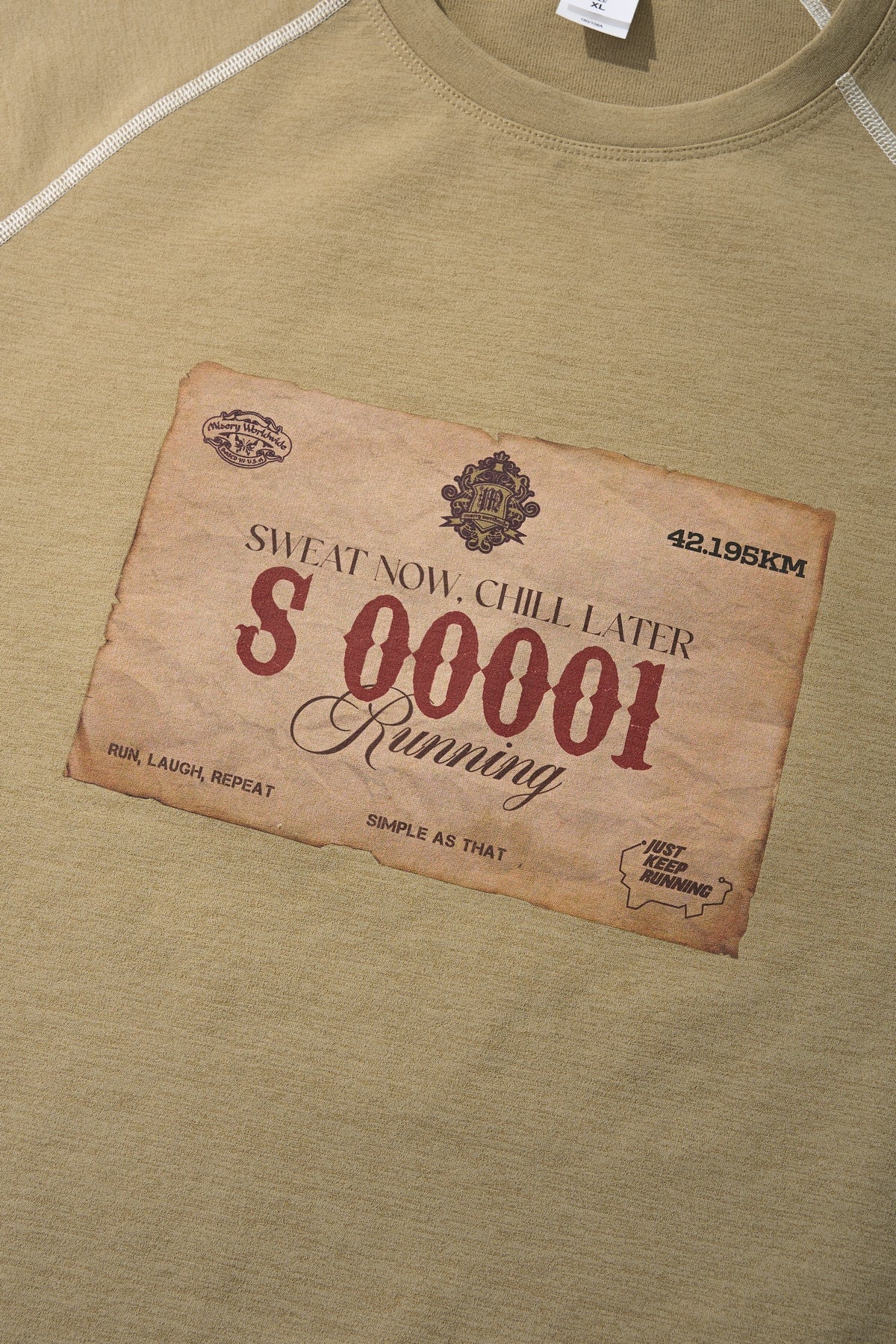 Lanna Muay Thai "Vintage Race Bib" Retro Running Tee