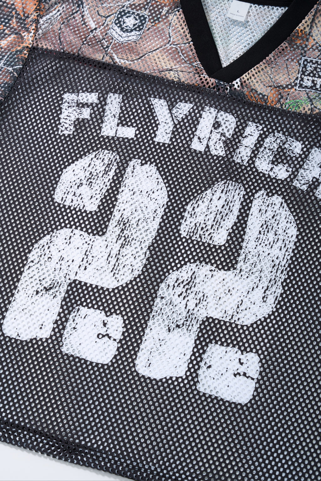 Lanna Muay Thai "Flyrich 22" Camo Mesh Football Jersey Tee