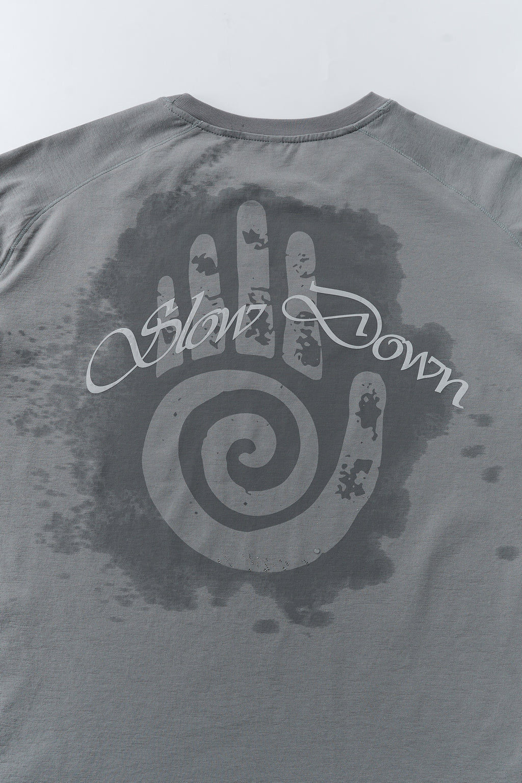 เสื้อยืดกีฬาพิมพ์ลาย Lanna MuayThai "Slow Down" แบบซึมน้ำ