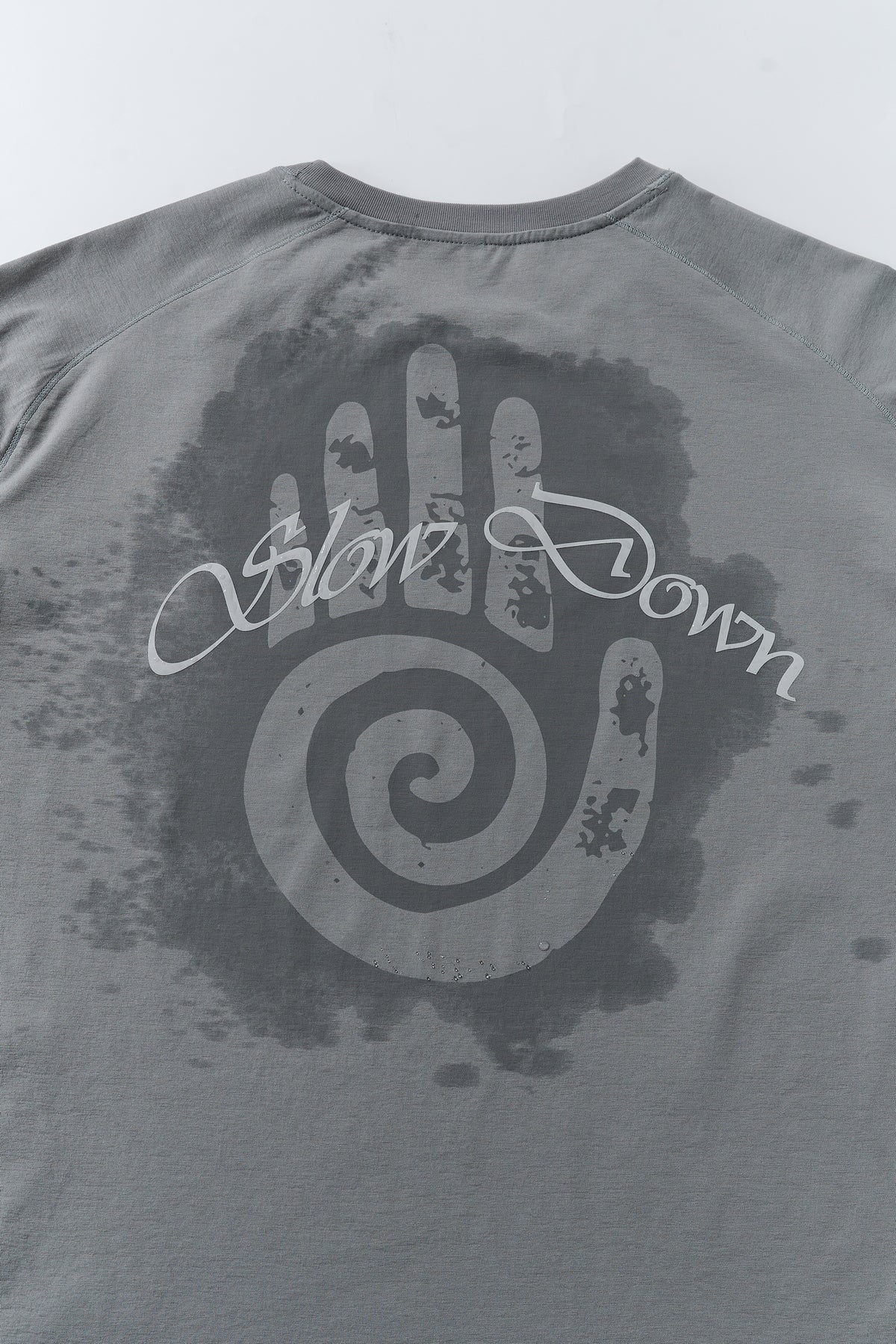 เสื้อยืดกีฬาพิมพ์ลาย Lanna MuayThai "Slow Down" แบบซึมน้ำ