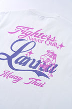 Lanna Muay Thai "Fighters Never Quit" Cooling Lifestyle Tee