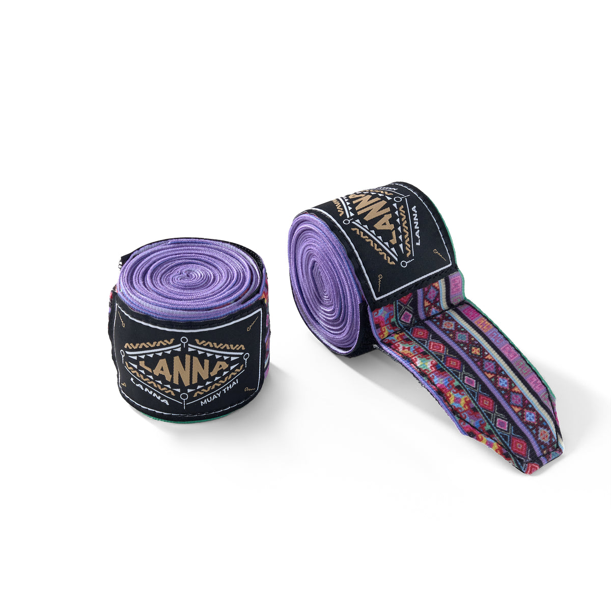 Lanna Muay Thai Training Hand Wraps — Akha Pattern