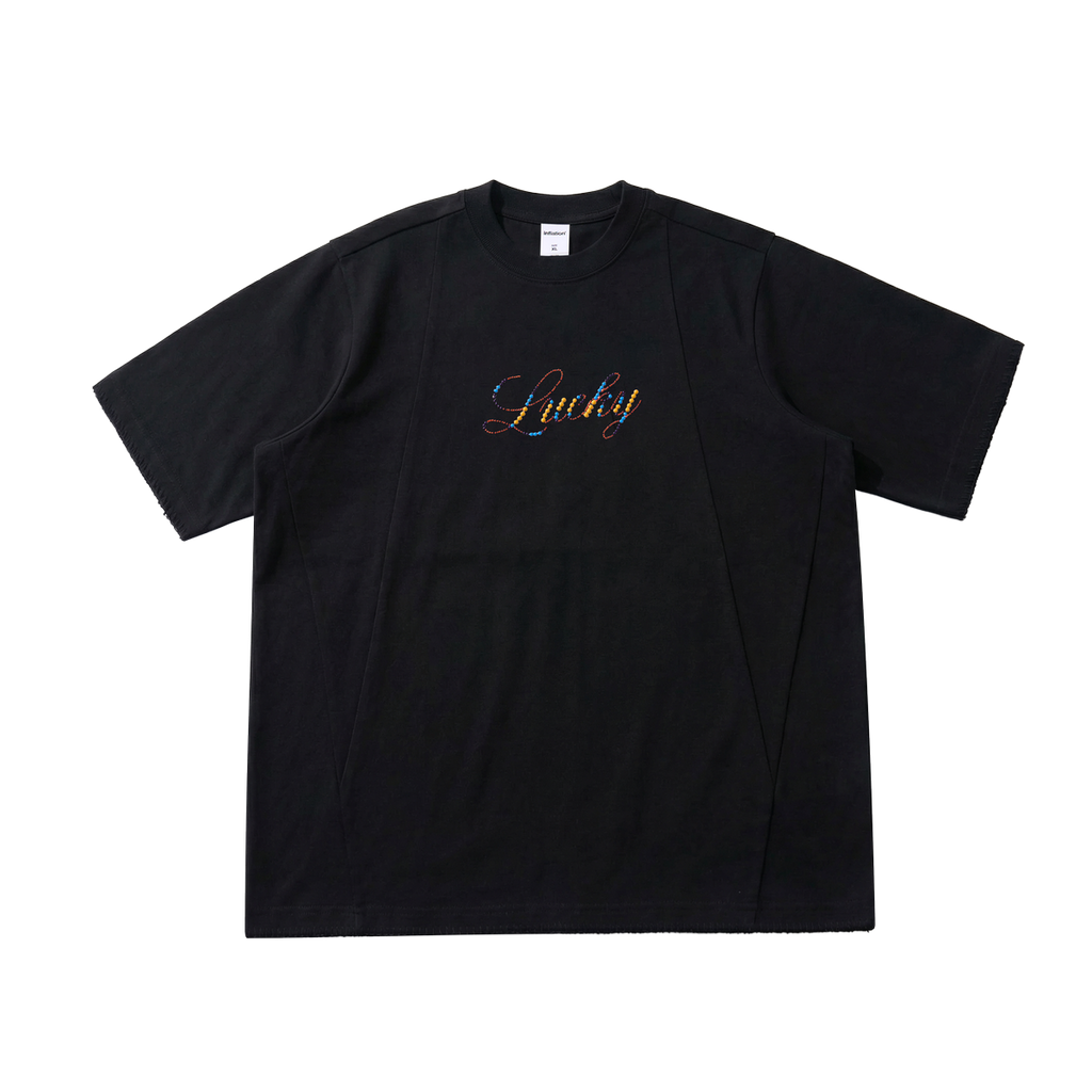 เสื้อยืดอักษรประดับพลอย Lanna MuayThai "Lucky"