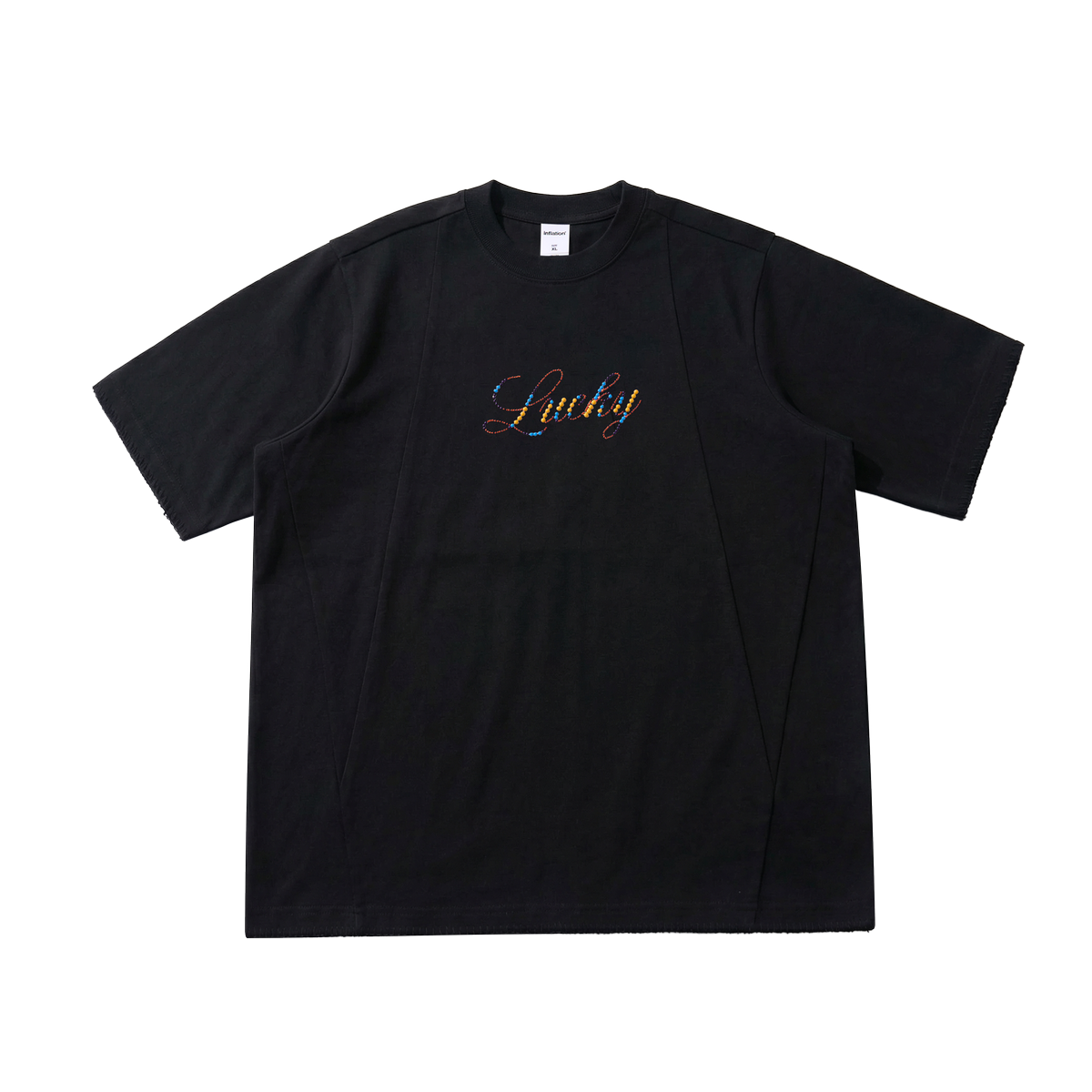 Lanna Muay Thai "Lucky" Rhinestone Letter Tee