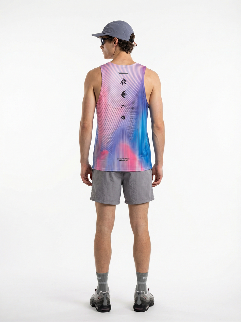 Lanna Muay Thai  Gradient Water Wave Training Tank Top
