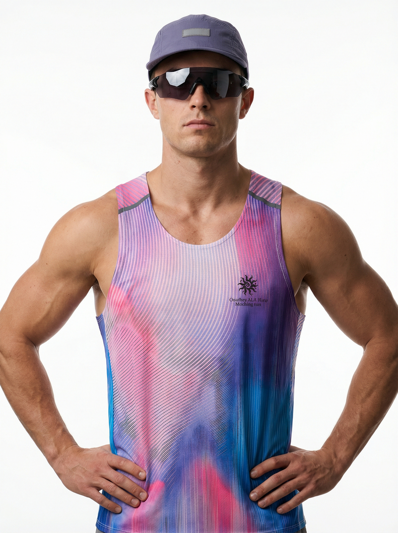 Lanna Muay Thai  Gradient Water Wave Training Tank Top