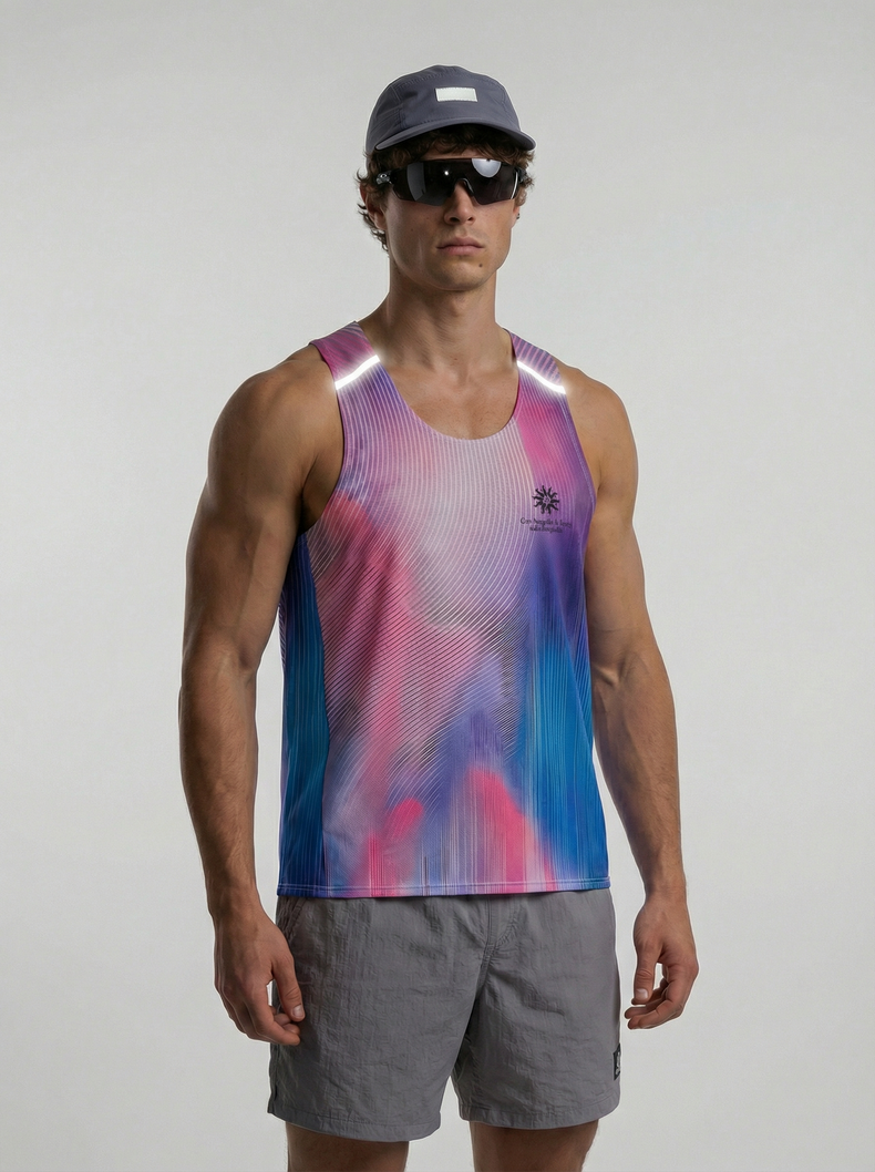 Lanna Muay Thai  Gradient Water Wave Training Tank Top