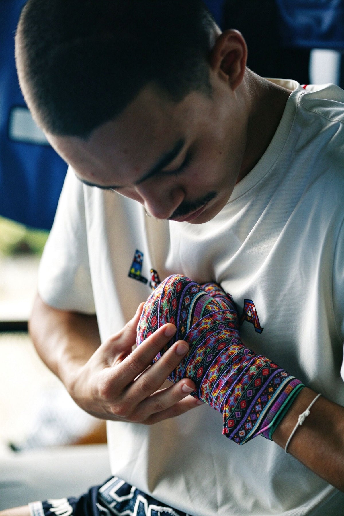 Lanna Muay Thai Training Hand Wraps — Akha Pattern