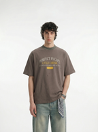 Lanna Muay Thai "Perfect Escape" Vintage Distressed Mock Neck Tee