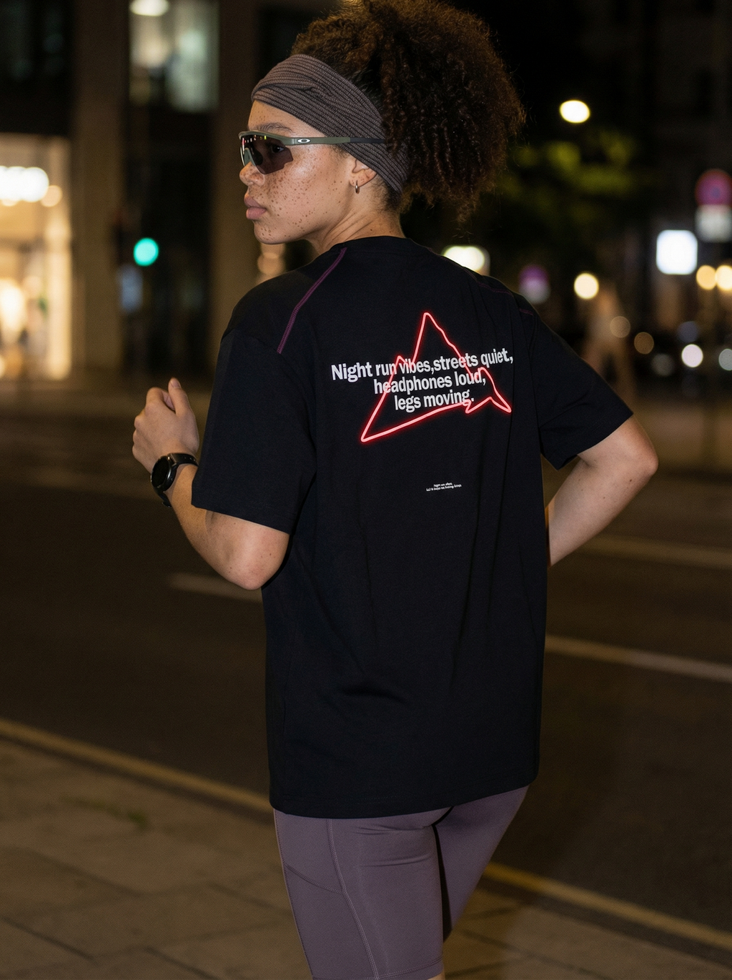Lanna Muay Thai "Night Run Vibes" Reflective Panel Tee