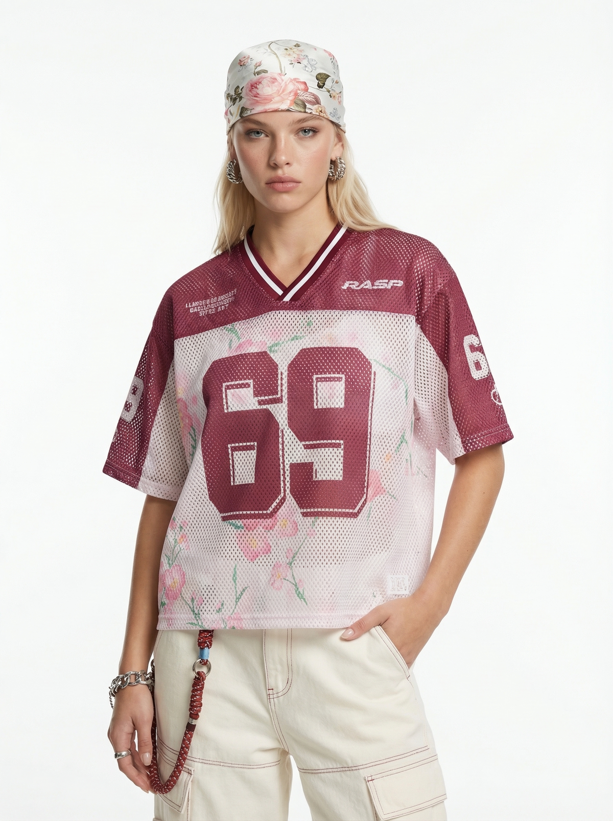 Lanna Muay Thai "Cherry Blossom 69" Mesh Football Jersey Tee
