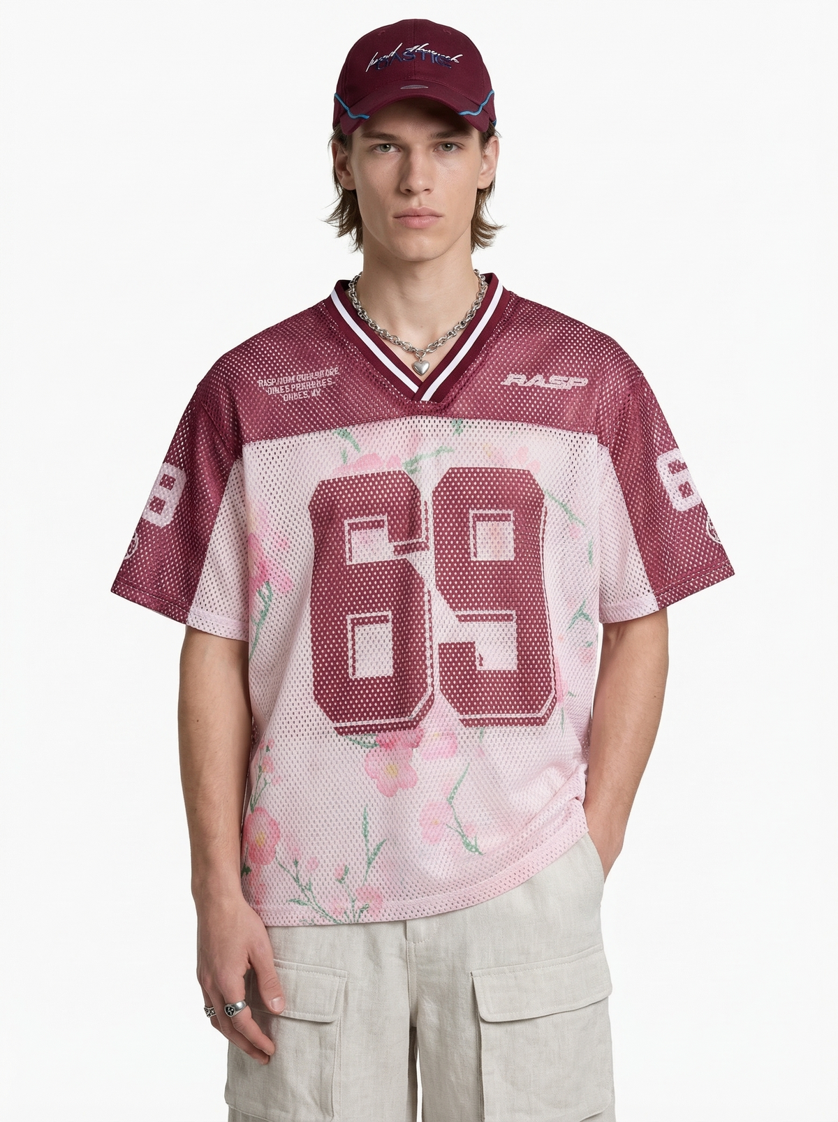 Lanna Muay Thai "Cherry Blossom 69" Mesh Football Jersey Tee