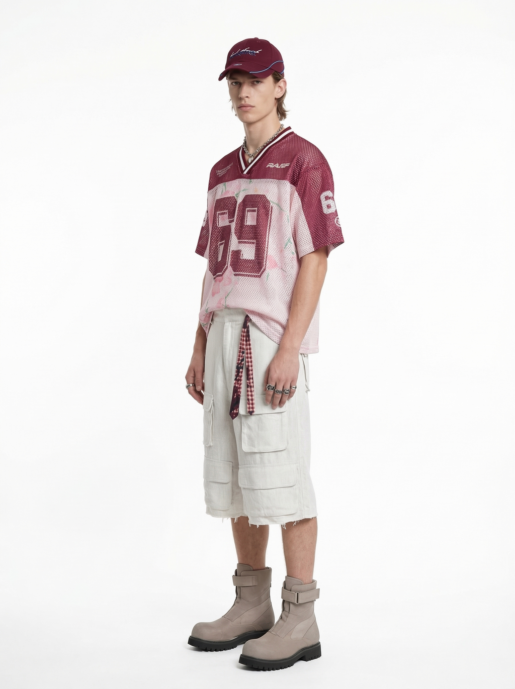 Lanna Muay Thai "Cherry Blossom 69" Mesh Football Jersey Tee