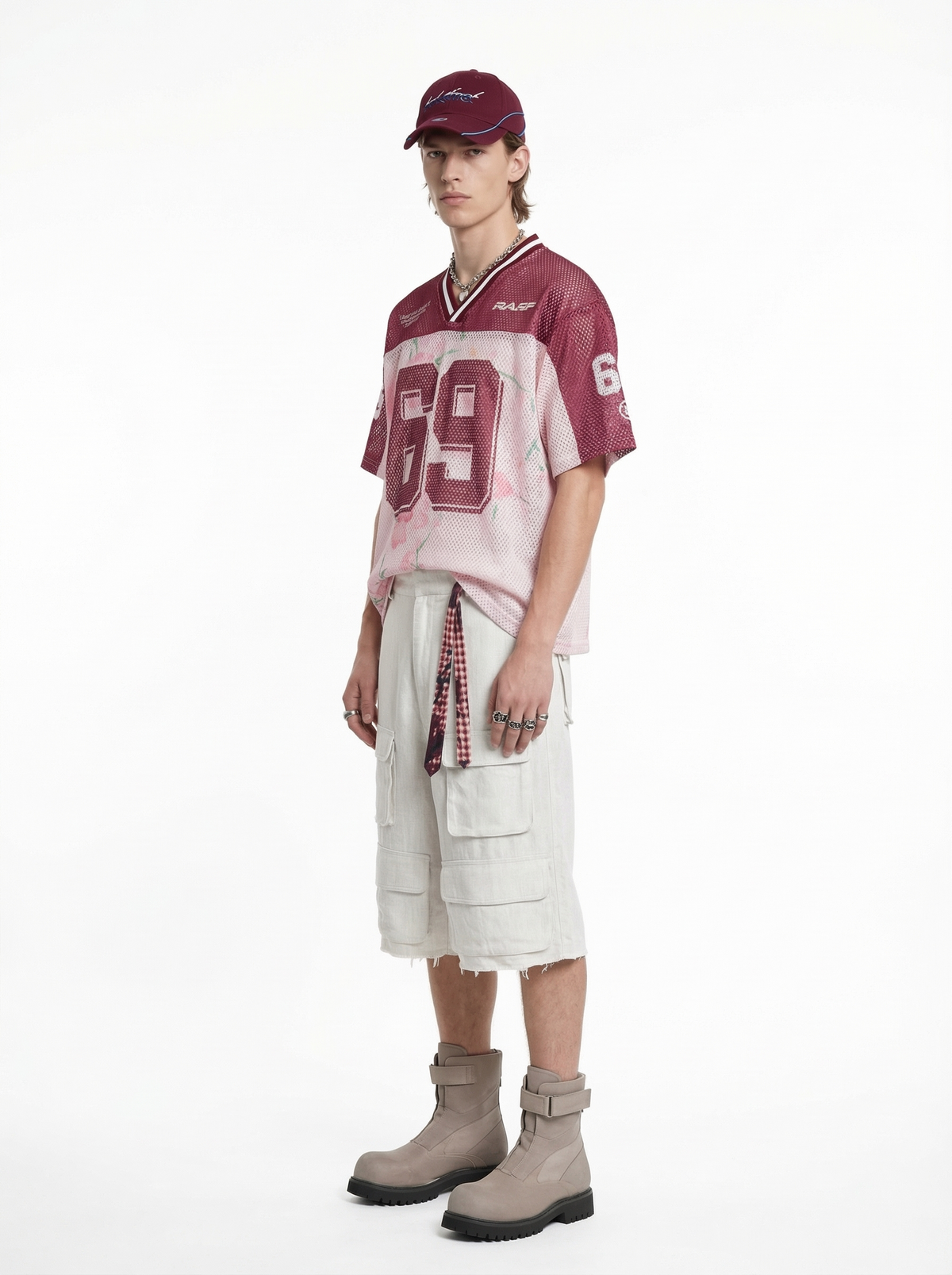 Lanna Muay Thai "Cherry Blossom 69" Mesh Football Jersey Tee