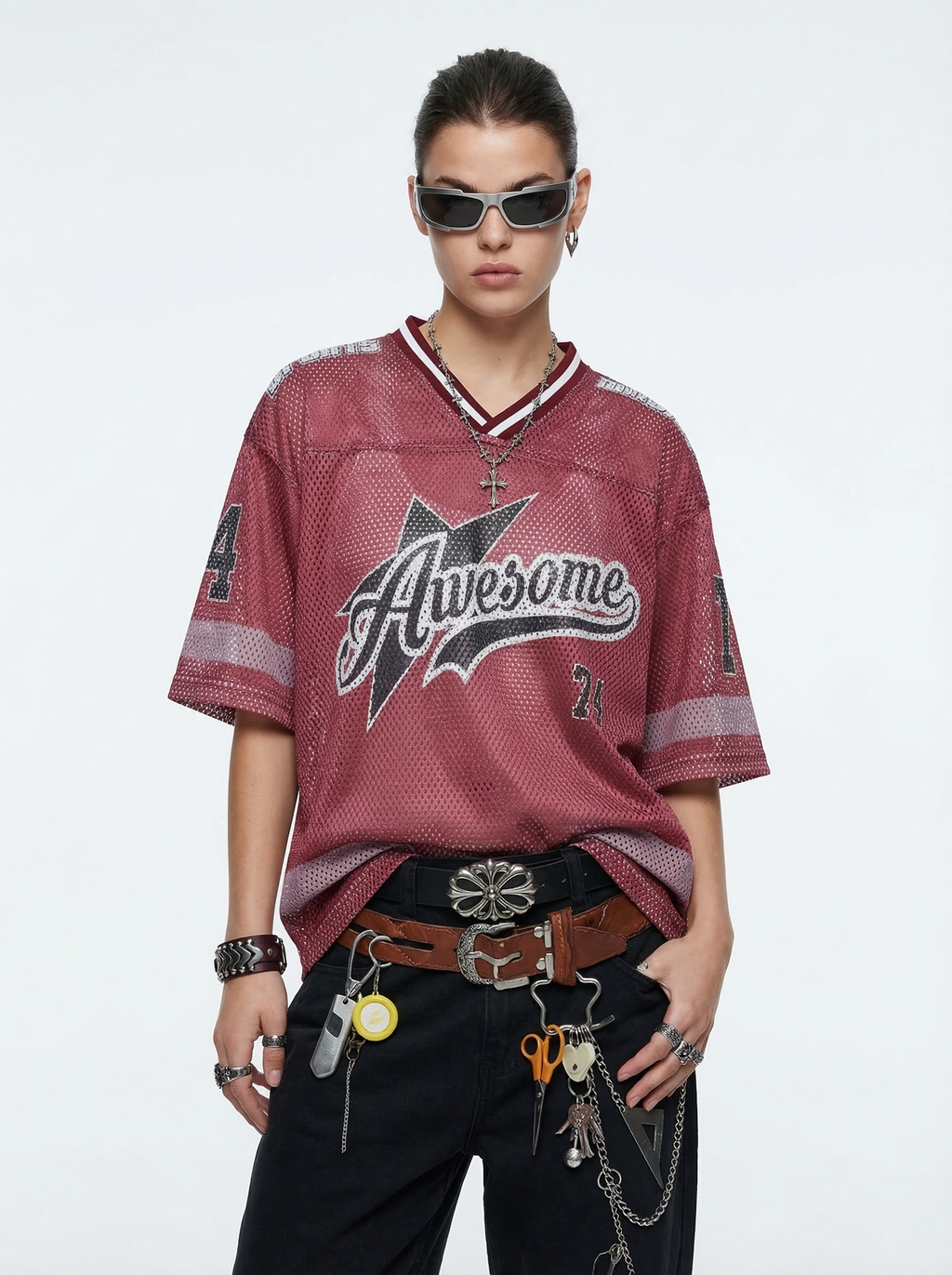 Lanna Muay Thai "Awesome Star" Mesh Football Jersey Tee