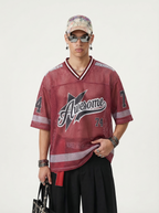 Lanna Muay Thai "Awesome Star" Mesh Football Jersey Tee