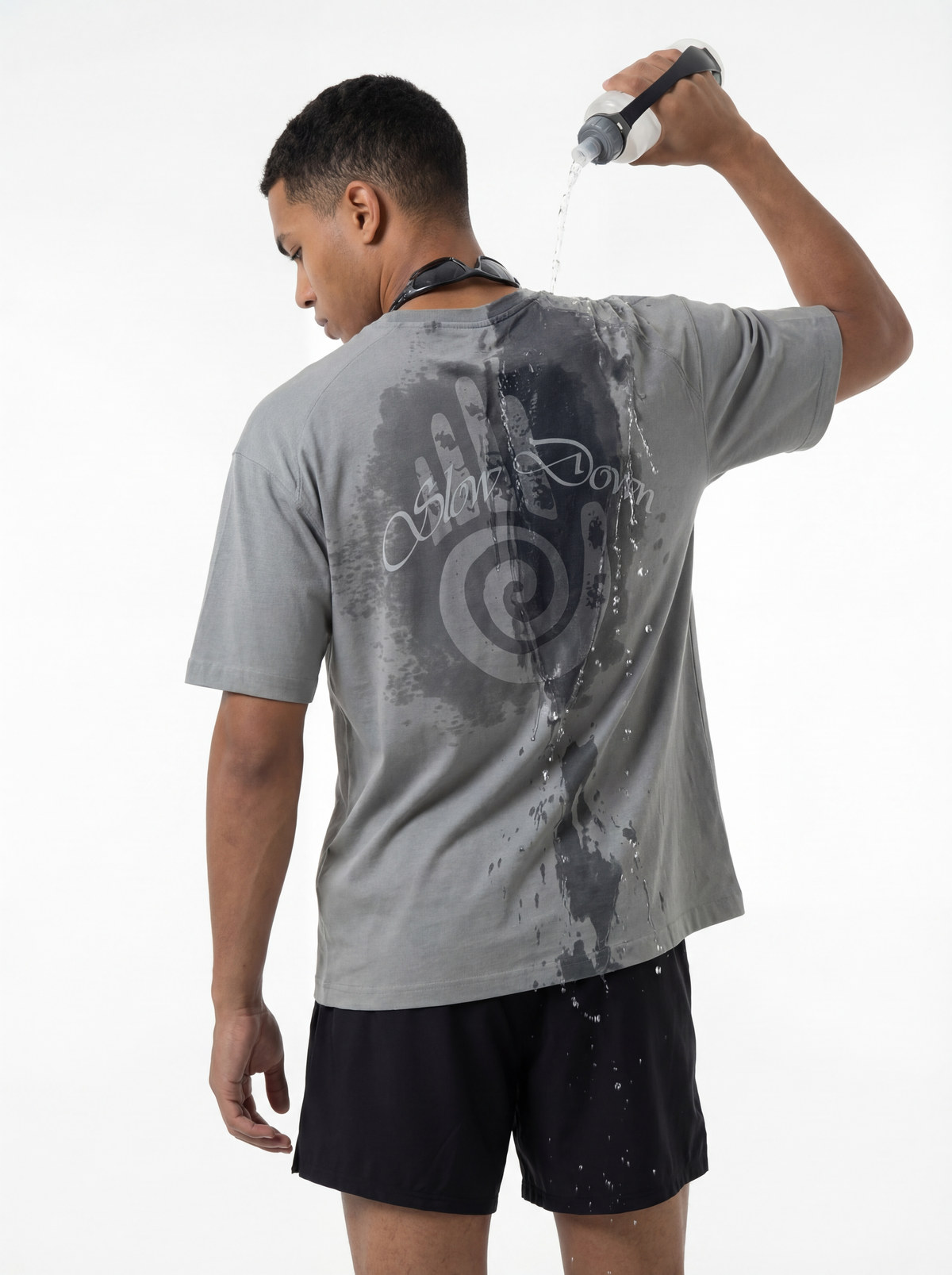 Lanna Muay Thai "Slow Down" Water-Activated Print Sport Tee