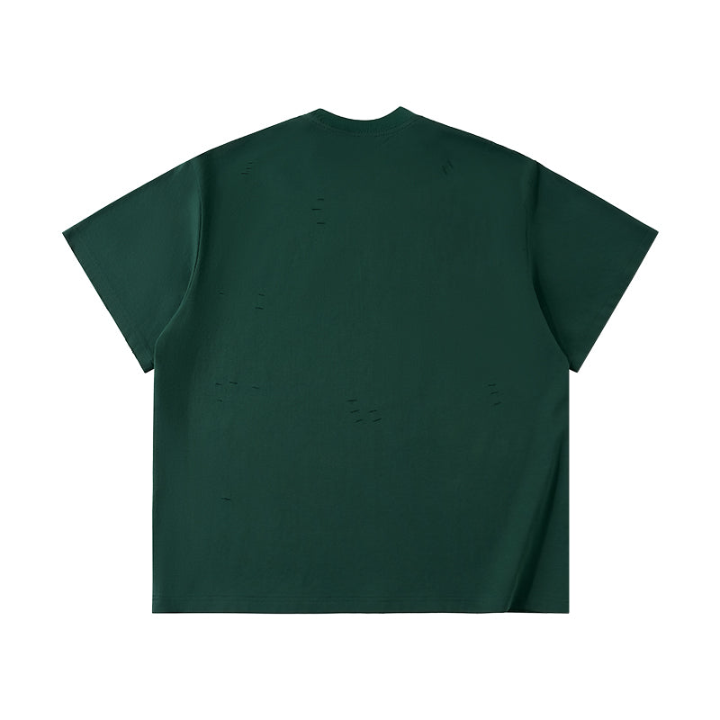 Lanna Muay Thai "Perfect Escape" Vintage Distressed Mock Neck Tee