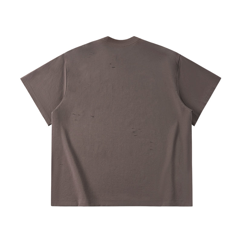 Lanna Muay Thai "Perfect Escape" Vintage Distressed Mock Neck Tee